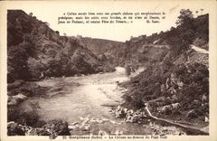 CPA Gargilesse Indre La Creuse au dessus du Pont Noir 