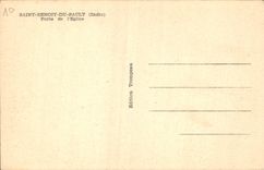 CPA Saint Benoit du Sault Indre Porte de l'Eglise 