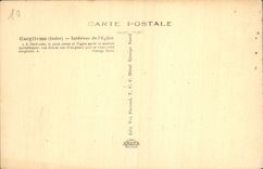 CPA Gargilesse Indre Interieur de l'Eglise 