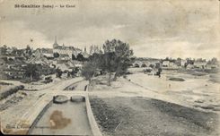 CPA St Gaultier Indre Le Canal 