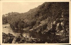 CPA Gargilesse Indre Le Noir Gouffre Bains de G Sand 