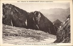 CPA Glacier de Bionnassay Partie superieure a unc heure du Terminus du Chemin de fer du Mont Blanc 