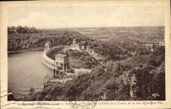 CPA Barrage d'Eguzon Indre Panorama du barrage 