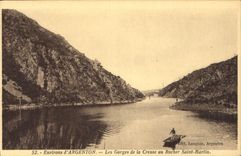 CPA Environs d'Argenton Les Gorges de la Creuse au Rocher Saint Martin 