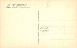 CPA Fontgombault L'Eglise abbatiale le bas cote nord 