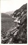 CPA Lac du Bourget Route de la Corniche Les Tunnels Train