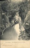 CPA Aix les Bains Les Gorges du Sierroz a Gresy Bateau