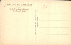 CPA Chateau de Valencay Jardin de Madame la Duchesse 