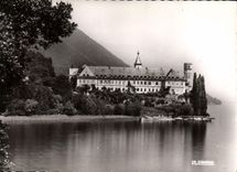 CPA Lac du Bourget Savoie L'Abbaye de Hautecombe 