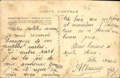 CPA Gargilesse Indre Interieur de l'Eglise 