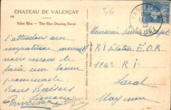 CPA Chateau de Valencay Salon Bleu 