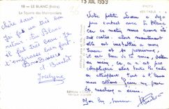 CPA Le Blanc Indre Le Square des Marronniers