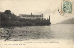 CPA Aix les Bains Haute Combe L'Abbaye et l'Embarcadere 