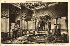 CPA Palais de Fontainebleau Appartements du Pape Salle des Officiers de service 