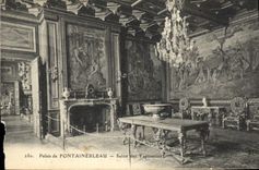 CPA Palais de Fontainebleau Salon des Tapisseries 