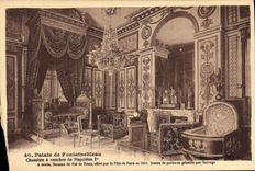 CPA Palais de Fontainebleau Chambre a coucher de Napoleon 