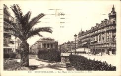 CPA Montpellier La Place de la Comedie 