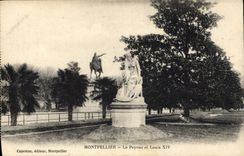 CPA Montpellier Le Peyrou et Louis XIV 