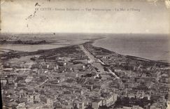 CPA Cette Station Balmere Vue Panoramique La Mer et l'Etang 