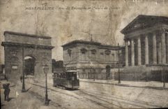 CPA Montpellier Arc de Triomphe Palais de Justice 