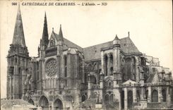 CPA Cathedrale de Chartres L'Abside 