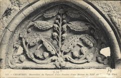 CPA Chartres Decoration du Tympan d'une Fenetre d'une Maison du XIII 