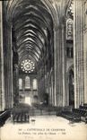 CPA Cathedrale de Chartres La Rosace vue prise du Choeur 