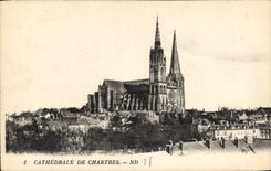 CPA Cathedrale de Chartres ND 