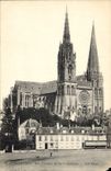 CPA Chartres Les Fleches de la Cathedrale 