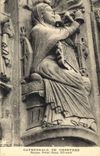 CPA Cathedrale de Chartres musique Portail Royal XII siecle 