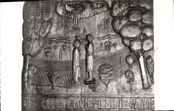 CPA Dreux Eglise Notre Dame des rochelles Bas Relief du Baptistere 