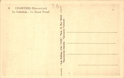 CPA Chartres Eure et loire la Cathedrale le Grand Portail 