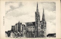 CPA Chartres E et L la Cathedrale du XII au XVI siecle 