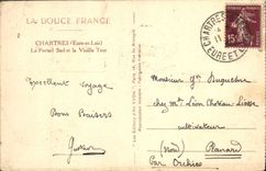 CPA Chartres Eure et Loire le Portail Sud et la Vieille Tour 