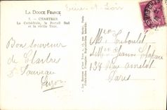 CPA Chartres la Cathedrale le Portail Sud et la vieille Tour 