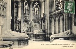 CPA Dreux Chapelle St Louis Pourtour du Choeur 