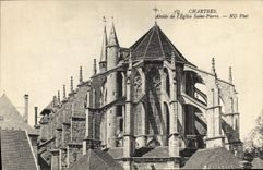 CPA Chartres Abside de l'eglise Saint Pierre 