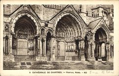 CPA Cathedrale de Chartres Portail Nord 