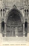 CPA Chartres Cathedrale Portail Sud Baie Centrale 