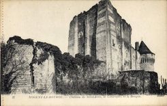 CPA Nogent le Rotrou Chateau de Saint Jean le Contrefort et le Donjon 