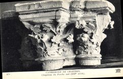 CPA Cathedrale de Chartres Chapiteau du Porche Sud XIII siecle 