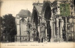 CPA Chartres la Cathedrale Portail Nord 