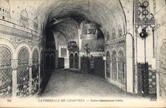 CPA Cathedrale de Chartres Notre Dame sous Terre 