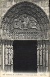 CPA Cathedrale de Chartres Portail Royal detail 
