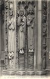 CPA Chartres la Cathedrale Statues du Portail Royal 