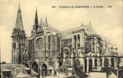 CPA Cathedrale de Chartres l'Abside 