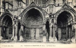 CPA Cathedrale de Chartres E et L Le Portail Nord 
