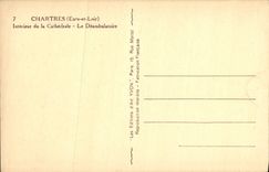 CPA Chartres Eure et Loir Interieur de la Cathedrale le Deambulatorie 