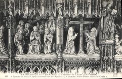 CPA Cathedrale de Chartres Pourtour du Choeur XVI siecle Comme le Saint Esprit descend sur les Apotr