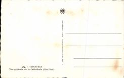 CPA Chartres Vue generale de la Cathedrale cote Sud 